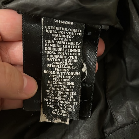 Women's Black Faux Fur Trim Puffer Coat - Picture 10 of 12